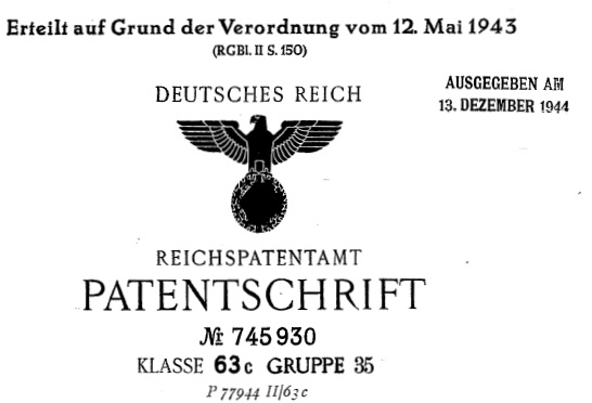 Patentschrift-VW-Kaefer-1944